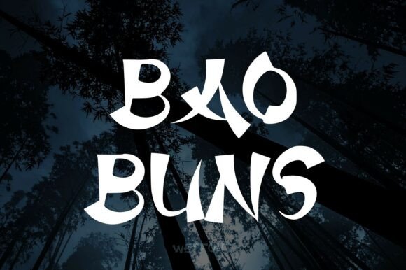 Bao Buns Font: Ancient Mystique in Modern Design