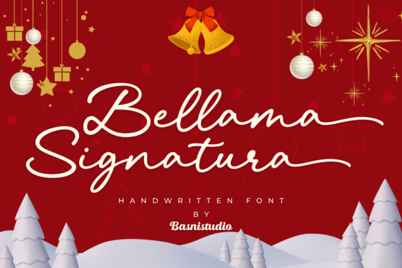 Bellama Signatura Font: Elevate Your Holiday Designs