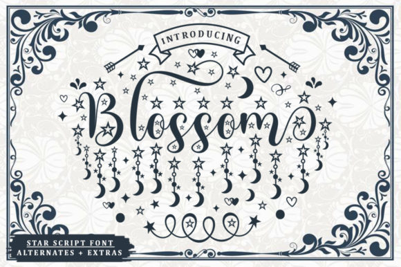 Blossom Font: Elegant Script for Creative Projects