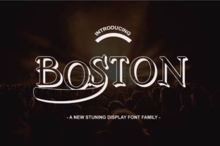 Boston Family Font: A Powerful Display Typeface