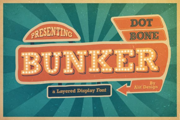 Bunker Font: A Bold Retro Display Typeface