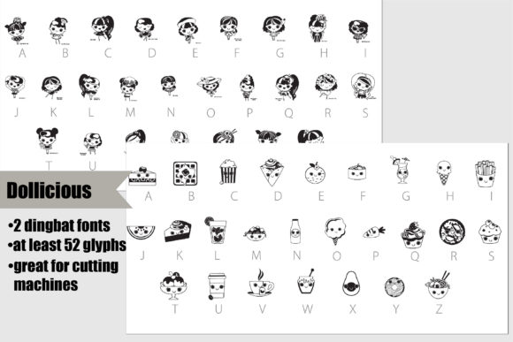 Discover the Dollicious Font: Playful Dingbats for Creative Projects