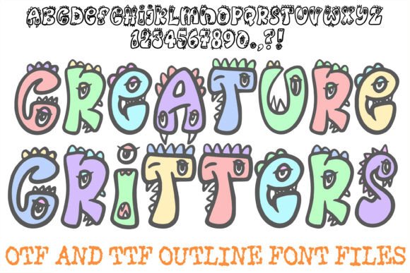 Discover the Playful Magic of Creature Critters Font