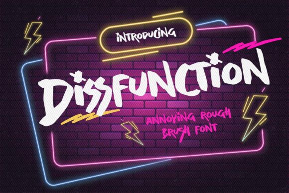 Dissfunction Font: The Authentic Brush Typeface