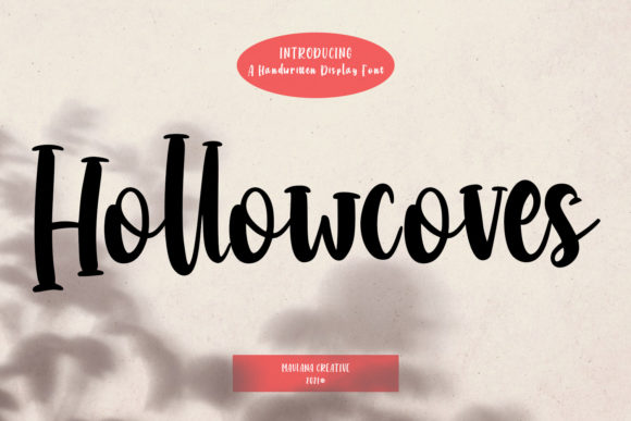 Hollowcoves Handwritten Display Font: A Creative Touch