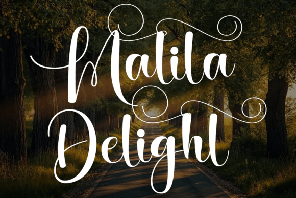 Malila Delight: A Luxurious Calligraphic Script Font