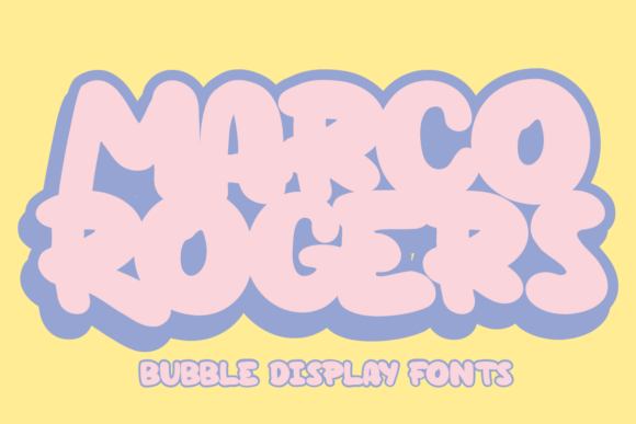 Marco Rogers Font: A Bubbly Graffiti Display Typeface