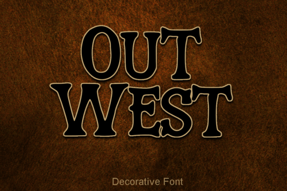 Out West Font: Bold Western Charm for Modern Designs
