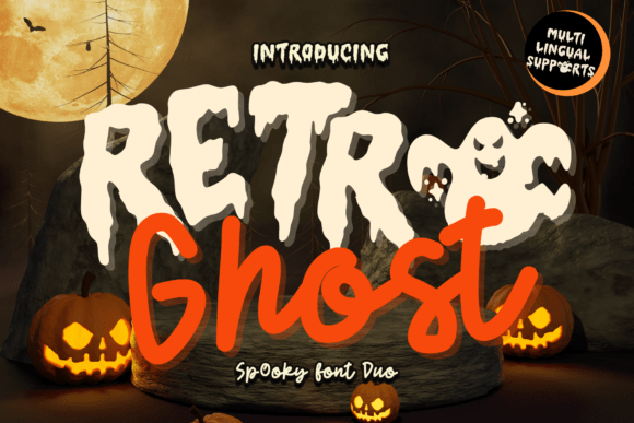 Retro Ghost Duo Font: Your Groovy Halloween Typeface