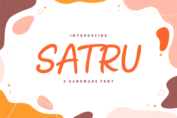 Satru: A Handmade Font with Playful Charm