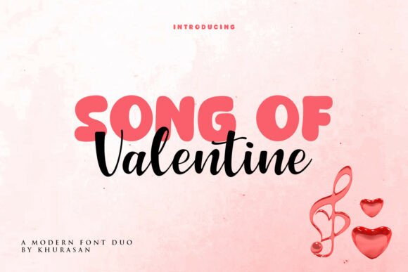 Song of Valentine Duo Font: A Romantic Typeface for Love Stories