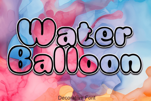 Water Balloon Font: A Splash of Playful Typography